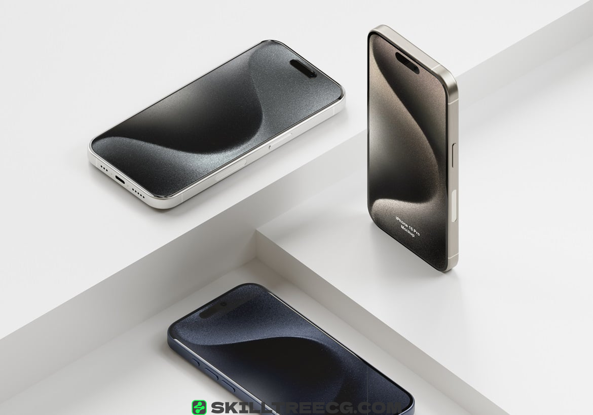 图片[7]-11 Psd iPhone 15 Pro Mockup（597903）-技能树